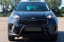 Kia Sportage 2015-2021 Pare-buffle WT006 Noir (Inox) photo 4