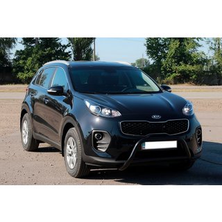 Pare-buffle WT006 Noir (Inox) Kia Sportage 2015-2021 photo 2