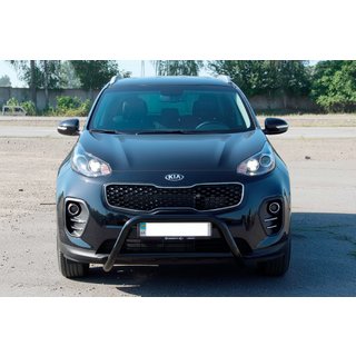 Pare-buffle WT006 Noir (Inox) Kia Sportage 2015-2021 photo 1