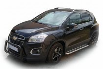 Chevrolet Trax 2012-2023 Barre Avant WT005 Noire (Inox) photo 1