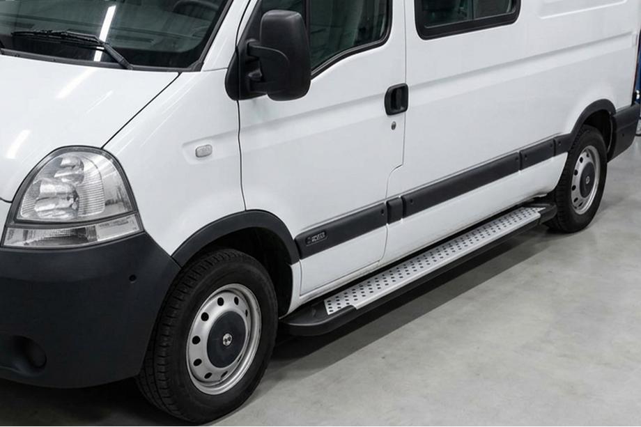Renault Master 1998-2010 Marchepieds latéraux Allmond Grey (2 pcs, aluminium) Image