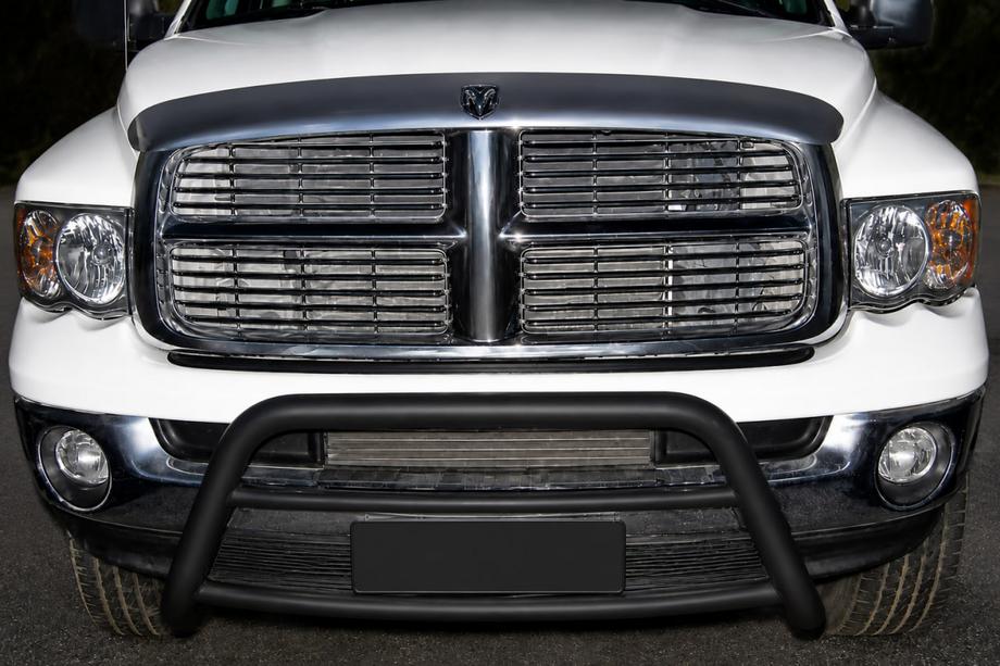 Dodge RAM (DR/DH/D1/DC/DM) 2002–2009 Barre Avant WT005 Noire (Inox) Image