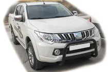 Mitsubishi L200 2015-2024 Pare-buffle WT005 Noir (Inox) photo 1
