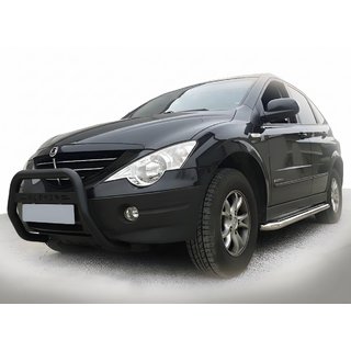 Pare-buffle WT005 Noir (Inox) SsangYong Action 2005-2018