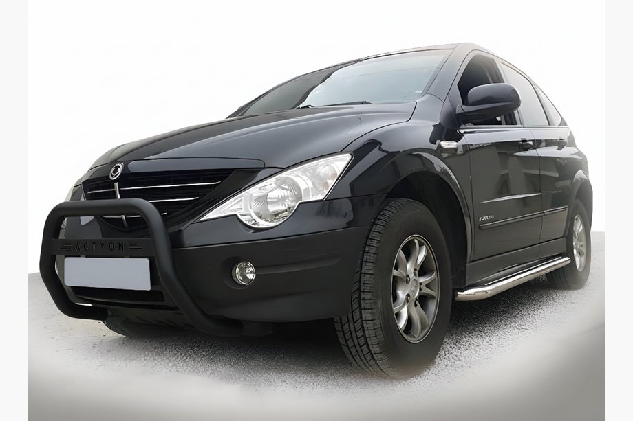 SsangYong Action 2005-2018 Pare-buffle WT005 Noir (Inox) Image