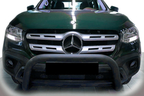 Mercedes X class 2017-2020 Protection avant WT005 Noir (inox, 60mm) photo 1