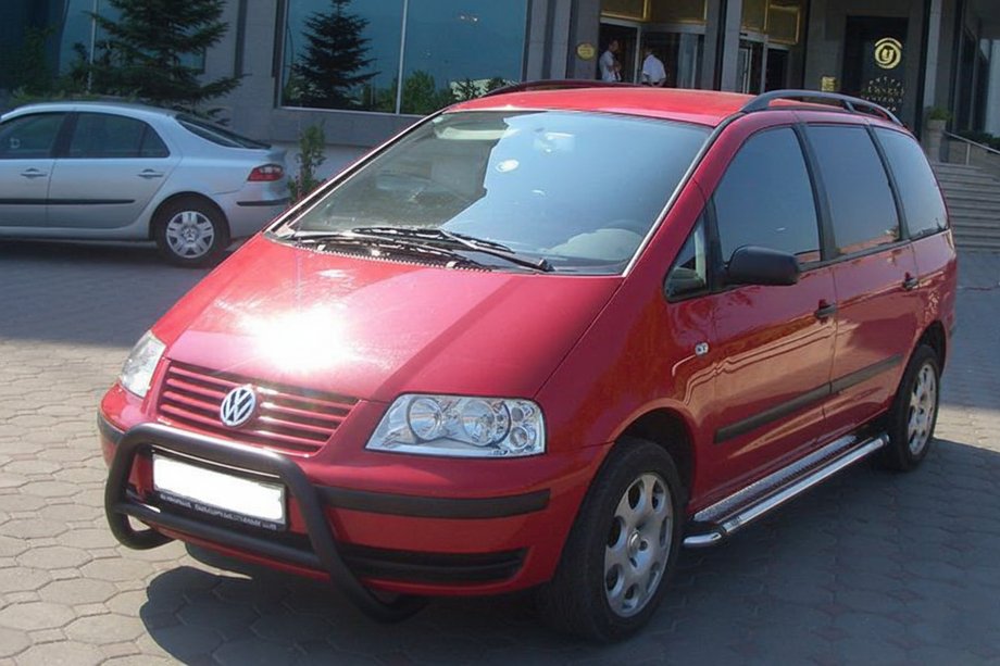 Ford Galaxy 1995-2006 Pare-buffle WT005 Noir (Inox) Image