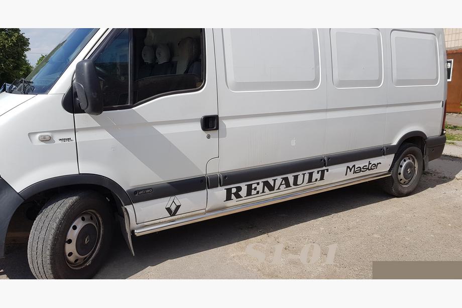 Renault Master 1998-2010 Tubes Latéraux (2 pcs, Inox) Image