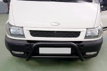 Ford Transit 2000–2014 Pare-buffle WT006 Noir (Inox) photo 1
