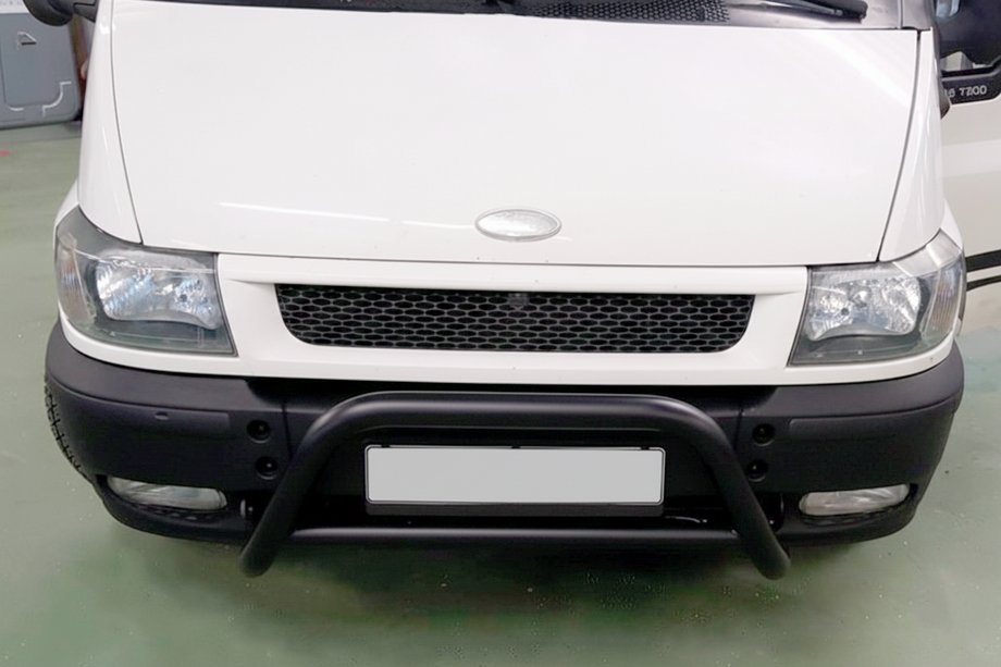 Ford Transit 2000–2014 Pare-buffle WT006 Noir (Inox) Image