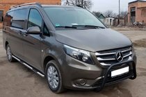 Mercedes Vito/V-class W447 2014- Pare-buffle WT006 Noir (Inox) photo 1