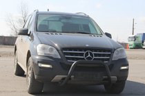Mercedes ML W164 2005-2011 Protection Avant WT006 Noir (Inox) photo 2