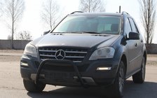 Mercedes ML W164 2005-2011 Protection Avant WT006 Noir (Inox) photo 3