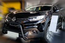 Renault Kadjar 2015-2022 Pare-buffle Black (inox) photo 3