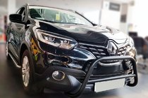 Renault Kadjar 2015-2022 Pare-buffle Black (inox) photo 1