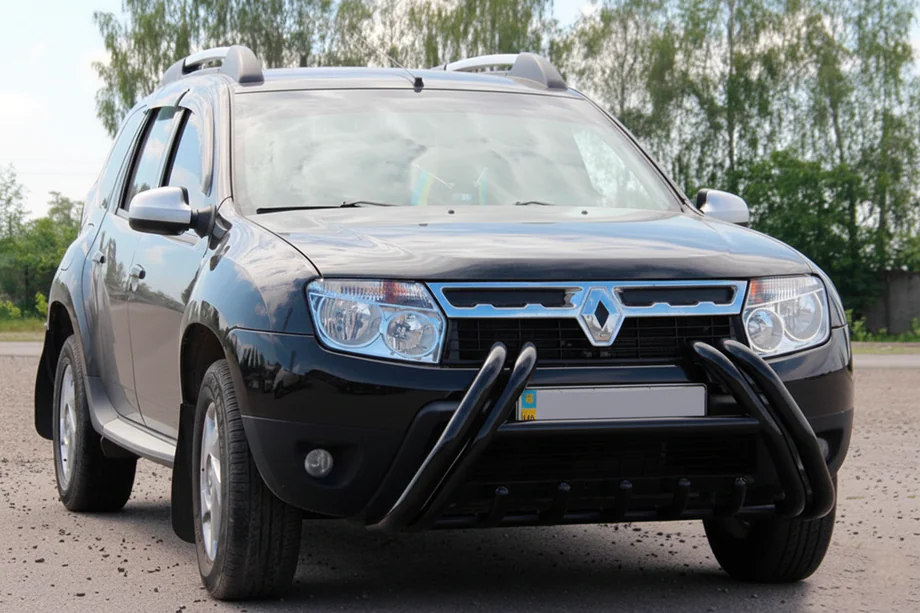 Renault Duster 2008–2017 Pare-buffle Kelebek WT01 Black (inox) Photo 1