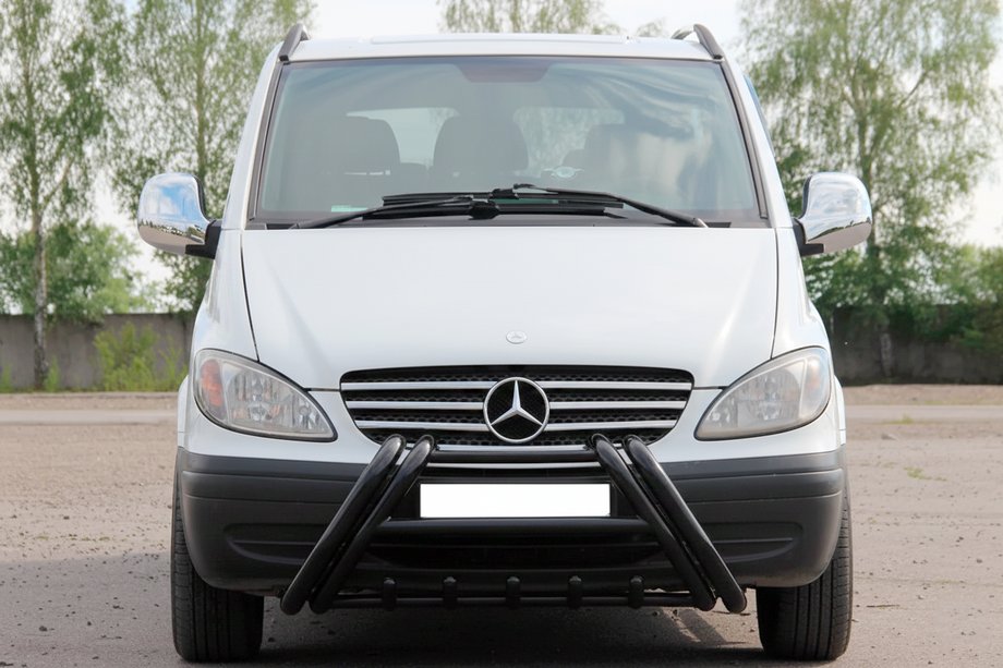 Mercedes Viano 2004-2014 Pare-buffle Kelebek WT011 Black (inox) Image