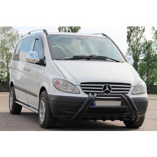 Pare-buffle Kelebek WT011 Black (inox) Mercedes Vito W639 2004-2014 photo 2
