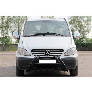 Pare-buffle Kelebek WT011 Black (inox) Mercedes Vito W639 2004-2014 photo 1