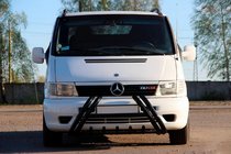 Mercedes Vito W638 1996-2003 Pare-buffle Kelebek WT011 Black (inox) photo 3