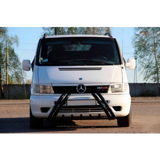 Pare-buffle Kelebek WT011 Black (inox) Mercedes Vito W638 1996-2003 photo 3