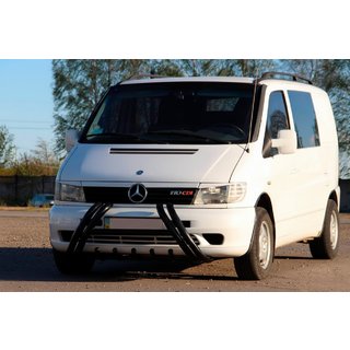 Pare-buffle Kelebek WT011 Black (inox) Mercedes Vito W638 1996-2003 photo 2