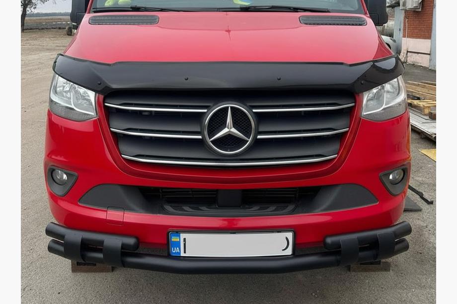 Mercedes Sprinter W907/W910 2018- Barre de Protection Avant Inférieure Shark Black Image