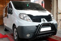 Nissan Primastar 2002-2014 Pare-buffle F1-01 Noir (Inox) photo 2