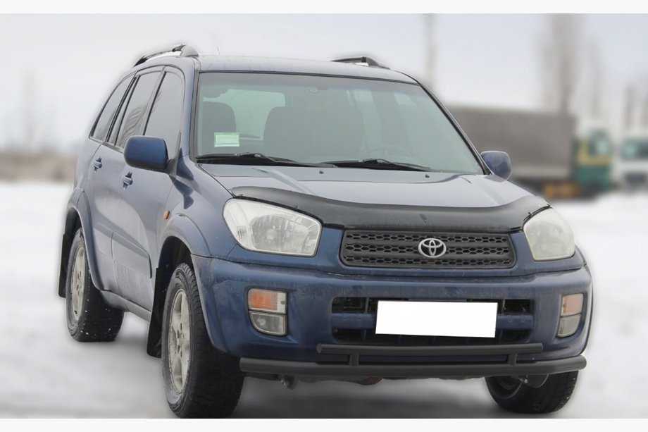Toyota Rav 4 2001-2005 Barre Avant ST014-1 Noire (Inox) Photo 2