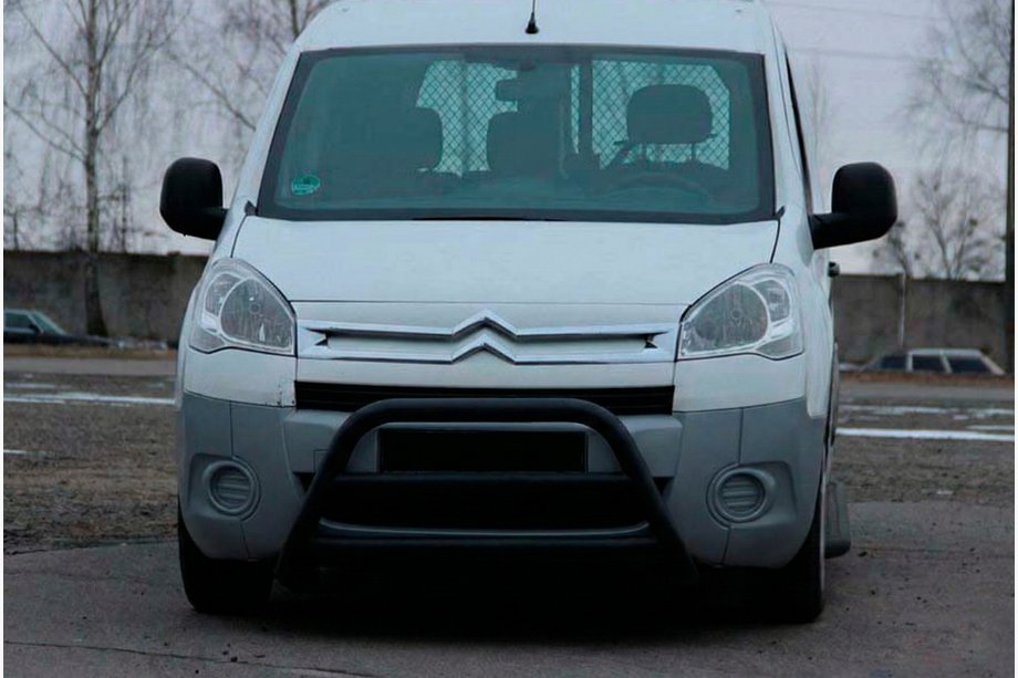 Peugeot Partner Tepee 2008-2018 Pare-buffle WT022 Noir (Inox) Image
