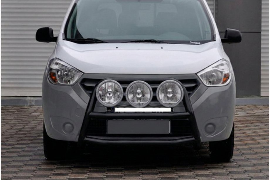 Renault Dokker 2013-2022 Pare-buffle WT022 Noir (Inox) Image