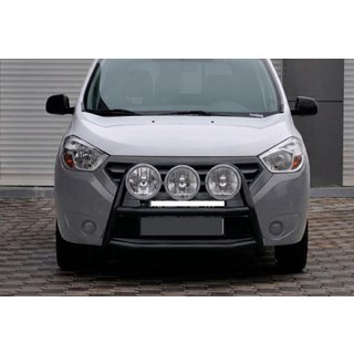 Pare-buffle WT022 Noir (Inox) Dacia Dokker 2013-2022