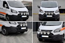 Ford Custom 2013-2022 Pare-buffle WT022 Noir (Inox) photo 4