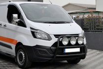 Ford Custom 2013-2022 Pare-buffle WT022 Noir (Inox) photo 1