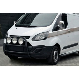 Pare-buffle WT022 Noir (Inox) Ford Custom 2013-2022 photo 3