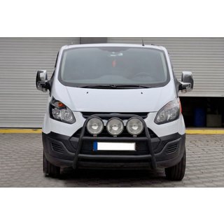 Pare-buffle WT022 Noir (Inox) Ford Custom 2013-2022 photo 2