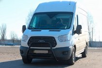 Ford Transit 2014- Pare-buffle WT022 Noir (Inox) photo 2