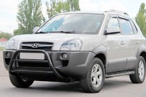 Hyundai Tucson JM 2004- Pare-buffle WT022 Noir (Inox) photo 2