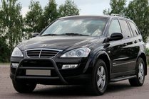 SsangYong Kyron 2005-2014 Pare-buffle WT022 Noir (Inox) photo 1