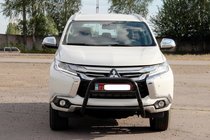 Mitsubishi Pajero Sport 2015- Pare-buffle WT022 Noir (Inox) photo 1