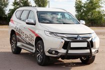 Mitsubishi Pajero Sport 2015- Pare-buffle WT022 Noir (Inox) photo 2