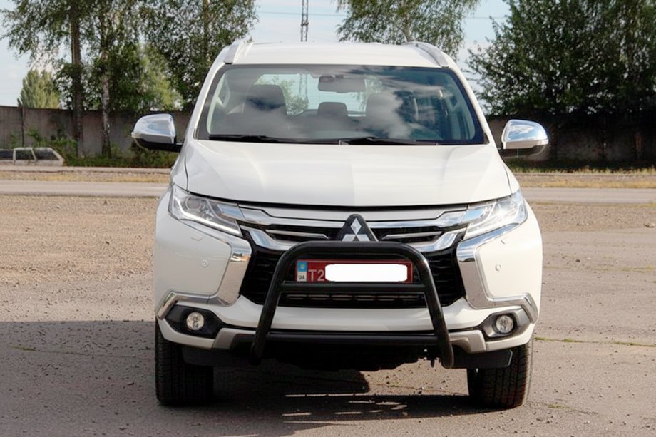 Mitsubishi Pajero Sport 2015- Pare-buffle WT022 Noir (Inox) Image