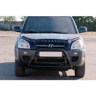Pare-buffle WT025 Noir (Inox) Hyundai Tucson JM 2004- photo 3