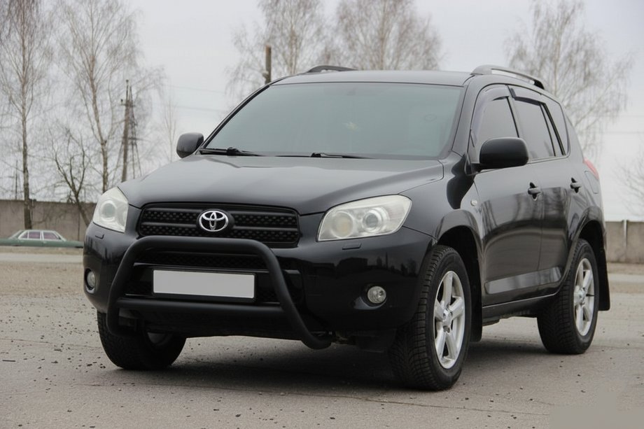 Toyota Rav 4 2006-2013 Pare-buffle WT022 Noir (Inox) Image