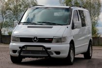 Mercedes Vito W638 1996-2003 Pare-buffle WT022 Noir (Inox) photo 2