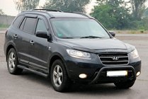 Hyundai Santa Fe 2 2006-2012 Pare-buffle WT007 Noir (Inox) photo 2