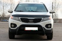 Kia Sorento II XM 2009-2014 Pare-buffle WT007 Noir (Inox) photo 1