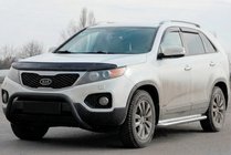 Kia Sorento II XM 2009-2014 Pare-buffle WT007 Noir (Inox) photo 2