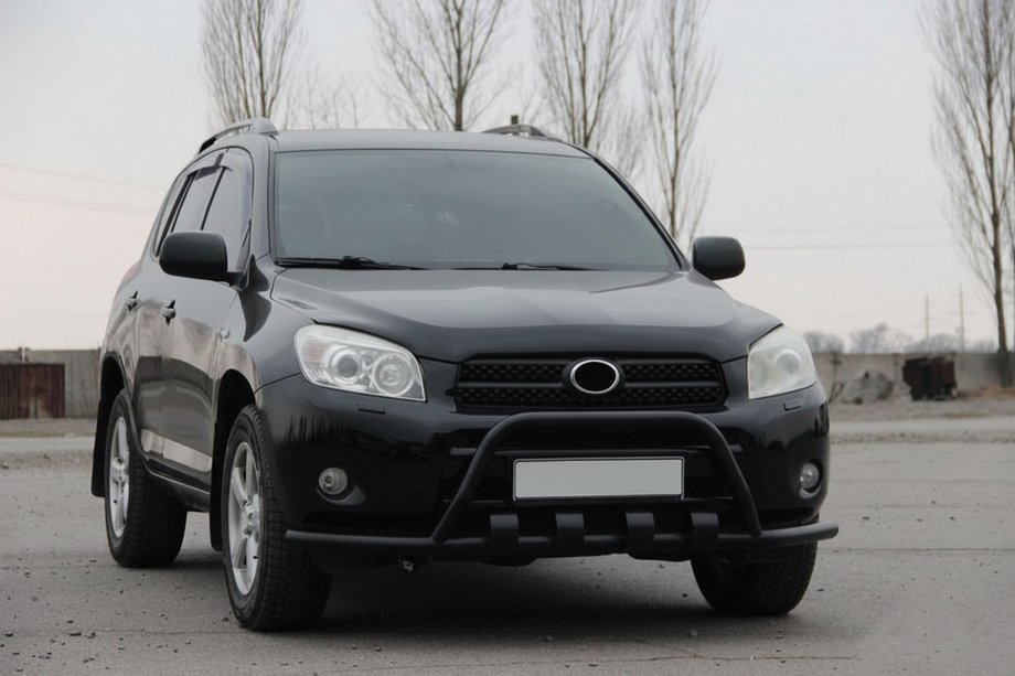 Toyota Rav 4 2006-2013 Pare-buffle WT-ST15 Noir (Inox) Image