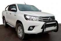 Toyota Hilux 2015- Pare-buffle WT007 Noir (Inox) photo 1